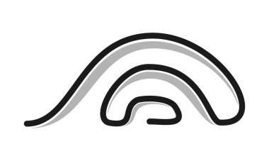 Soyut köprü simgesi vektörü