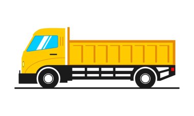 Malzeme nakliye kamyonu çizim vektörü