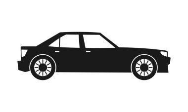 Salon araba simgesi tasarım vektörü