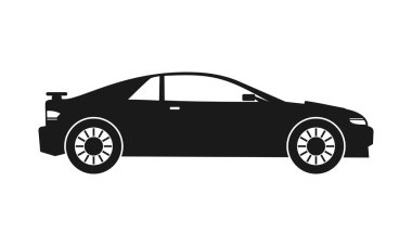 Spor araba illüstrasyon ikonu vektörü