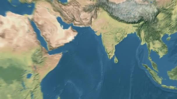 世界地图动画 高质量的4K镜头 — 图库视频影像