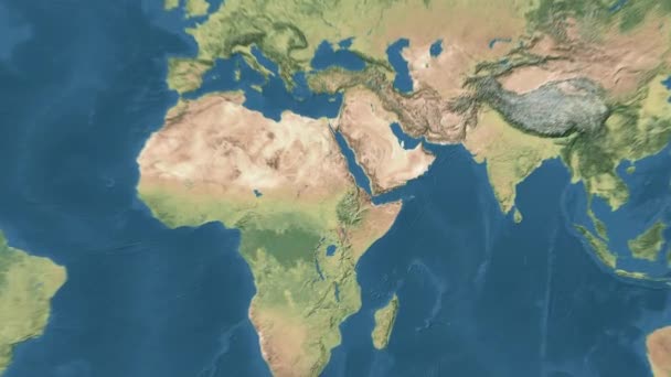 世界地图动画 高质量的4K镜头 — 图库视频影像