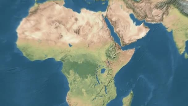 Animace Světové Mapy Vysoce Kvalitní Záběry — Stock video