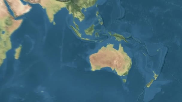 Dünya Harita Animasyonu Yüksek Kalite Görüntü — Stok video