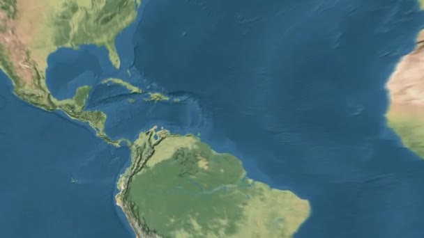 World Map Animation Imágenes Alta Calidad — Vídeos de Stock
