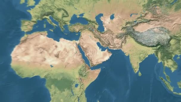 Animace Světové Mapy Vysoce Kvalitní Záběry — Stock video