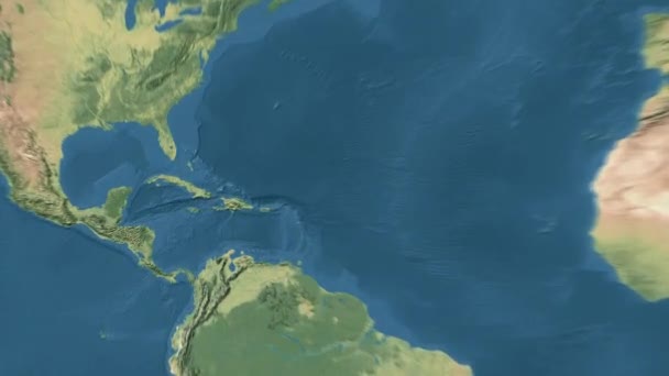 Animacja Mapie Świata Wysokiej Jakości Materiał — Wideo stockowe