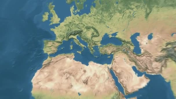 Dünya Harita Animasyonu Yüksek Kalite Görüntü Stok Çekim 