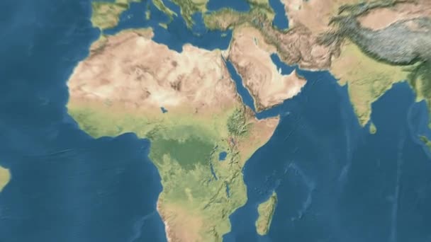 Dünya Harita Animasyonu Yüksek Kalite Görüntü Telifsiz Stok Video