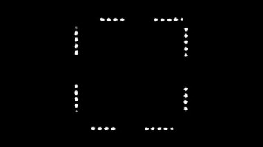 El yapımı şekil, Doodle stili animasyon tasarım elementi. Klasik Alfa Kanal Canlandırması