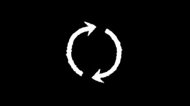 El yapımı şekil, Doodle stili animasyon tasarım elementi. Vintage Style Alpha Channel animasyonu, izole. Yüksek kalite 4k görüntü