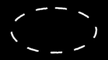 El yapımı şekil, Doodle stili animasyon tasarım elementi. Klasik Alfa Kanal Canlandırması,