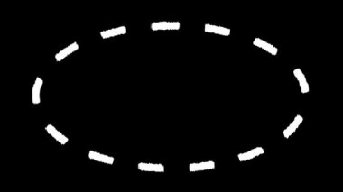 El yapımı şekil, Doodle stili animasyon tasarım elementi. Klasik Alfa Kanal Canlandırması,