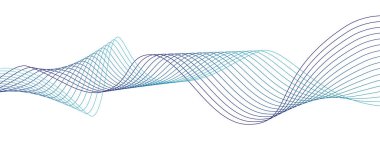 Abstract wave element for editable design