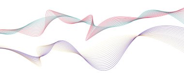 wave vector line graphic element abstract design illustration