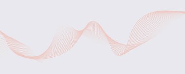 abstract smooth wave line. Dynamic sound waves