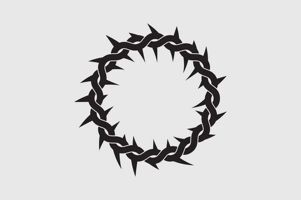 とげの形をした抽象的な冠 — ストックベクタ