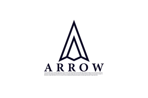 stock vector initial letter a arrow with arrowhead for archer archery