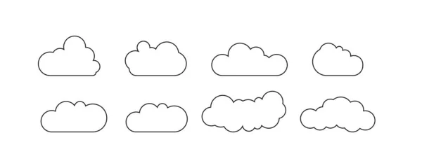 stock vector Cloud shapes collection. Cloud icons for cloud computing web and app