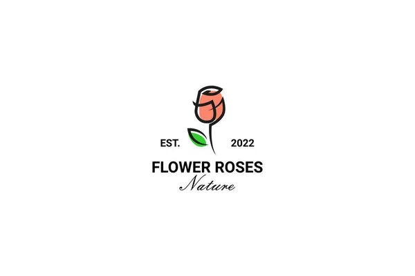 玫瑰花标设计模板 — 图库矢量图片