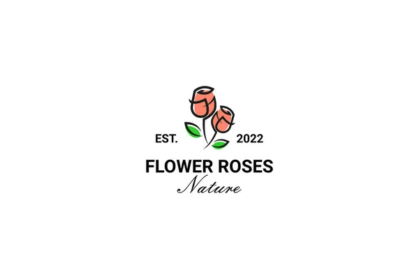玫瑰花标设计模板 — 图库矢量图片