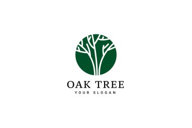ağaç logosu vektör illüstrasyonu
