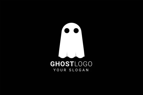 Ghost Logo Vector Pictogram Illustratie — Stockvector