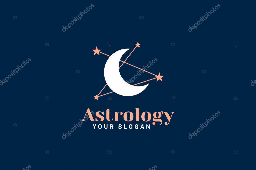 Crescent Moon Logo Design Concept