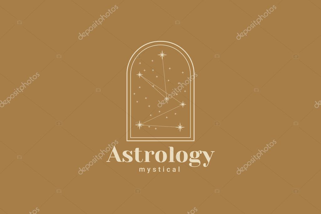 Born Of Star Abstract Gold Vector Logo Design