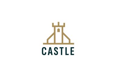 Castle Logo vektör illüstrasyonu