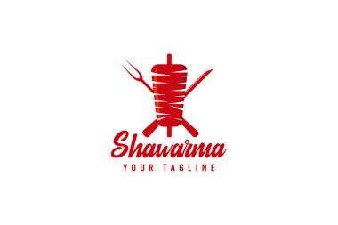 Kebap logo vektör çizimi