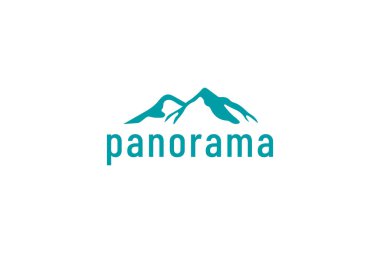 panorama logo vektör çizimi