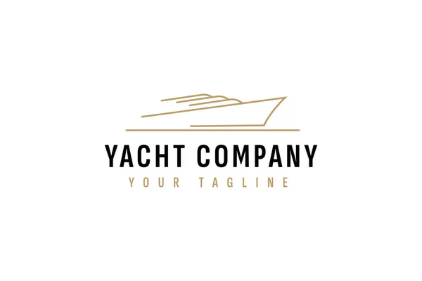 stock vector yacht logo vector icon illustration