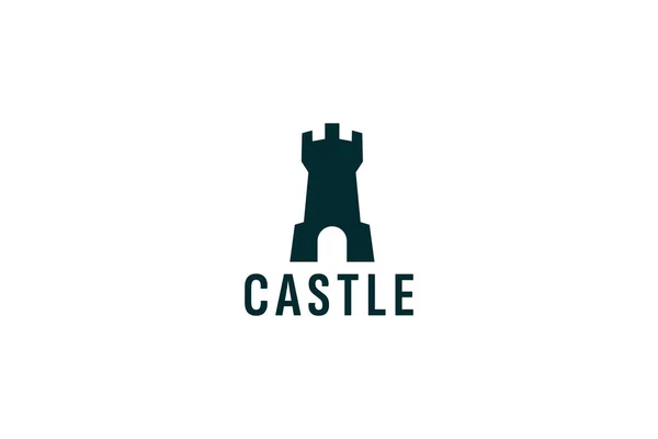 stock vector castle logo vector icon illustration
