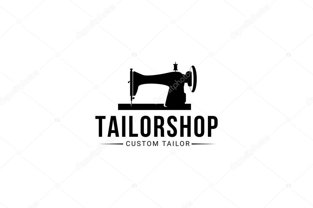 Tailor logo vector icon illustration