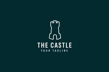 Castle Logo vektör illüstrasyonu