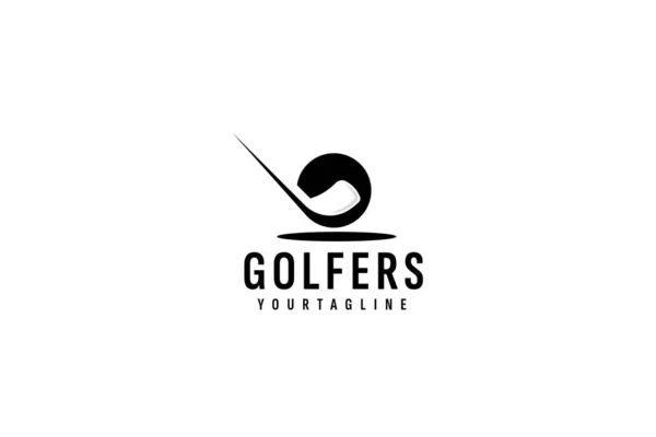Golf logo vektör illüstrasyonu