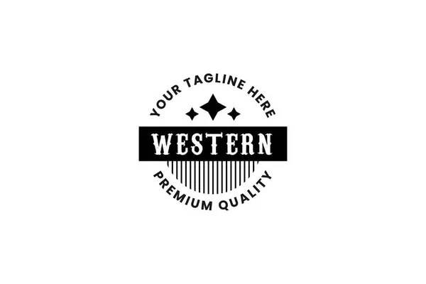 Batı Bar Logosu için Klasik Country Amblem Tipografisi İlham kaynağı