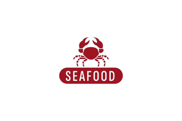 Deniz ürünleri logo vektör illüstrasyonu