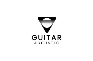 gitar logo vektör illüstrasyonu