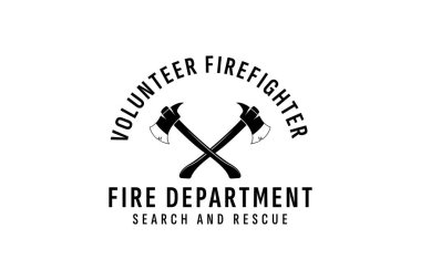 İtfaiye logo vektör illüstrasyonu