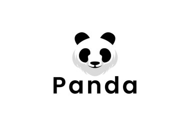 panda logo vektör illüstrasyonu