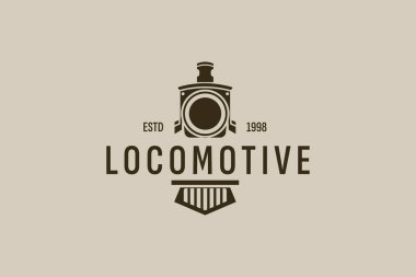 lokomotif logo vektör çizimi