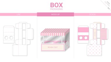 Kutu paketleme ve modelleme die şablonu kes