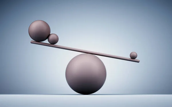 Primitieve Elementen Balans Dit Een Weergave Illustratie — Stockfoto