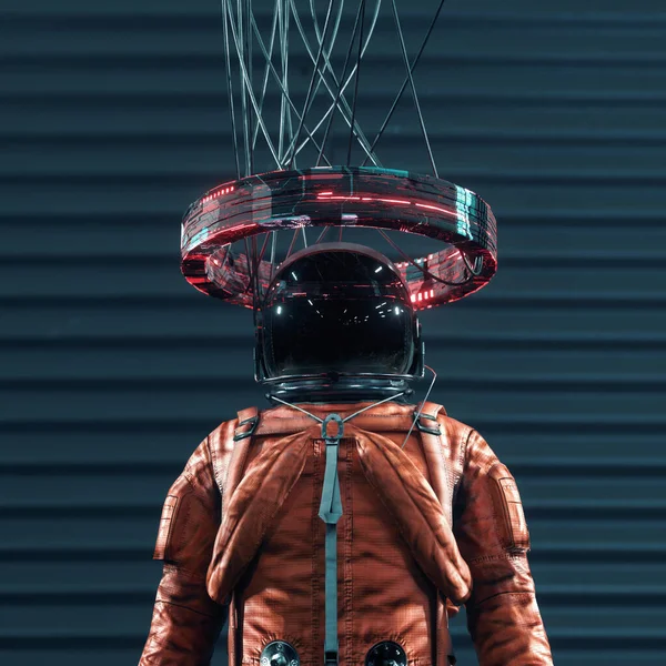 Robot Cosmonauta Futurista Concepto Inteligencia Artificial Innovación Esta Una Ilustración — Foto de Stock