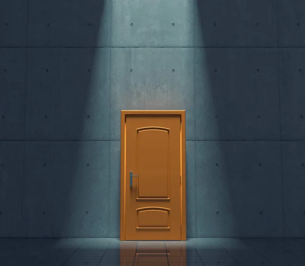 Κλειστή Πόρτα Σκοτεινό Δωμάτιο Ευκαιρία Και Ξεκινήσετε Την Ιδέα Αυτή — Φωτογραφία Αρχείου