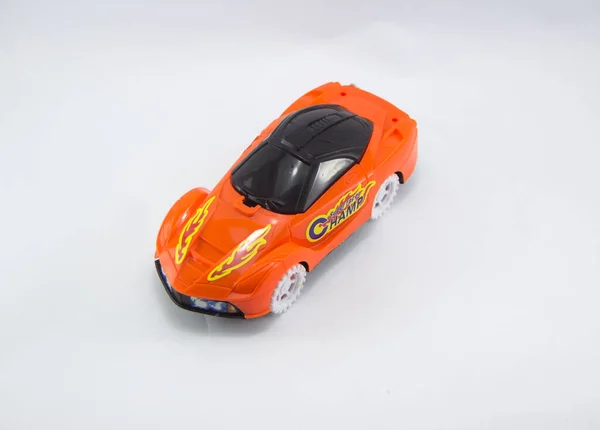 Çocuk Oyuncağı Mini Yarış Arabasının Yakınında — Stok fotoğraf