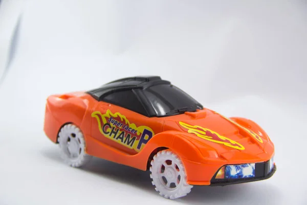 Zbliżenie Szczegóły Zabawkowego Samochodu Dla Dzieci — Zdjęcie stockowe
