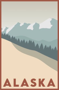 alaska state with beautiful view